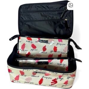 Kate Spade Heddy Cosmetics Travel Bag 3 Piece Set‎